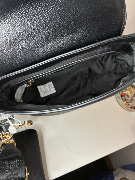 Valentino Orlandi Black Crossbody Bag with Matching Coin Pouch NWT - Picture 13 of 15